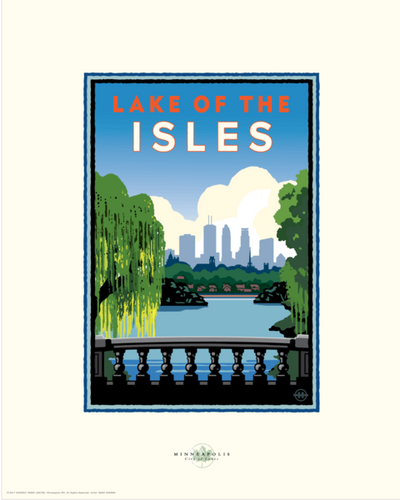 Lake of the Isles City View - Landmark Series Card