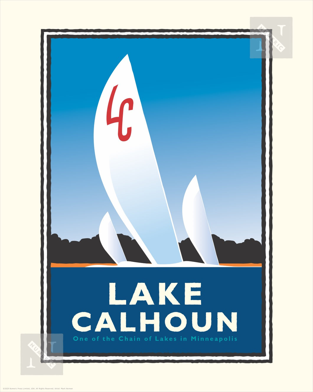 Lake Calhoun - Landmark Series Print