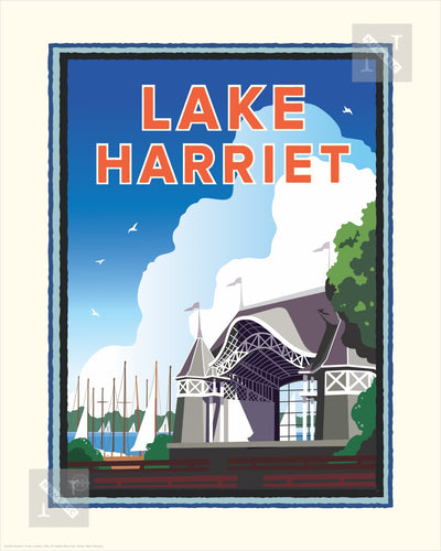 Lake Harriet Bandshell - Landmark Series Print