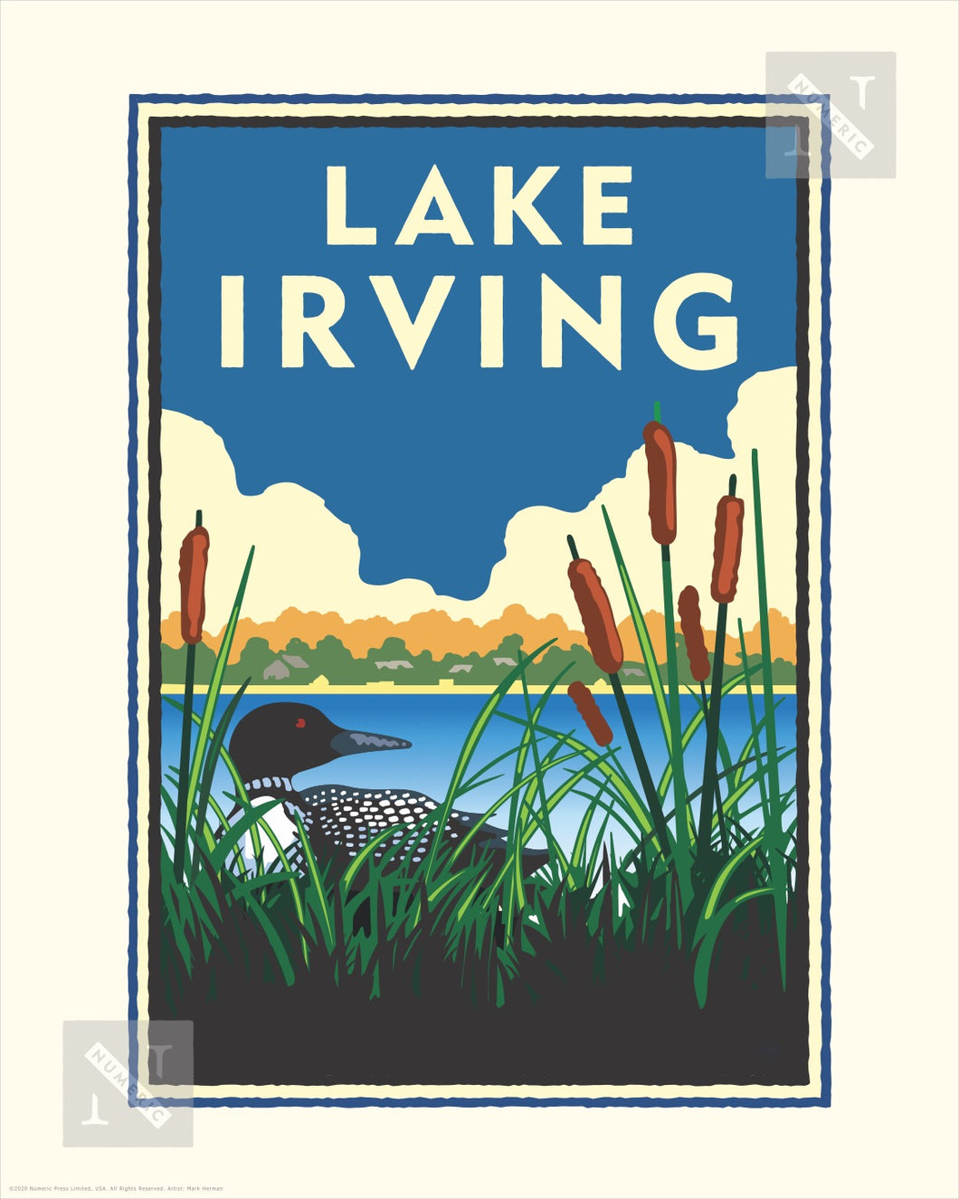 Lake Irving - Landmark Series Print