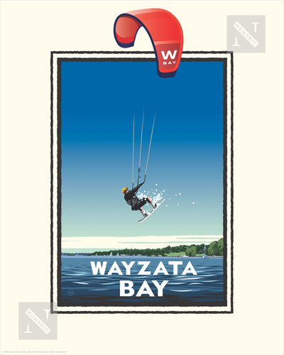 Lake Minnetonka Wayzata Bay - Landmark Series Print