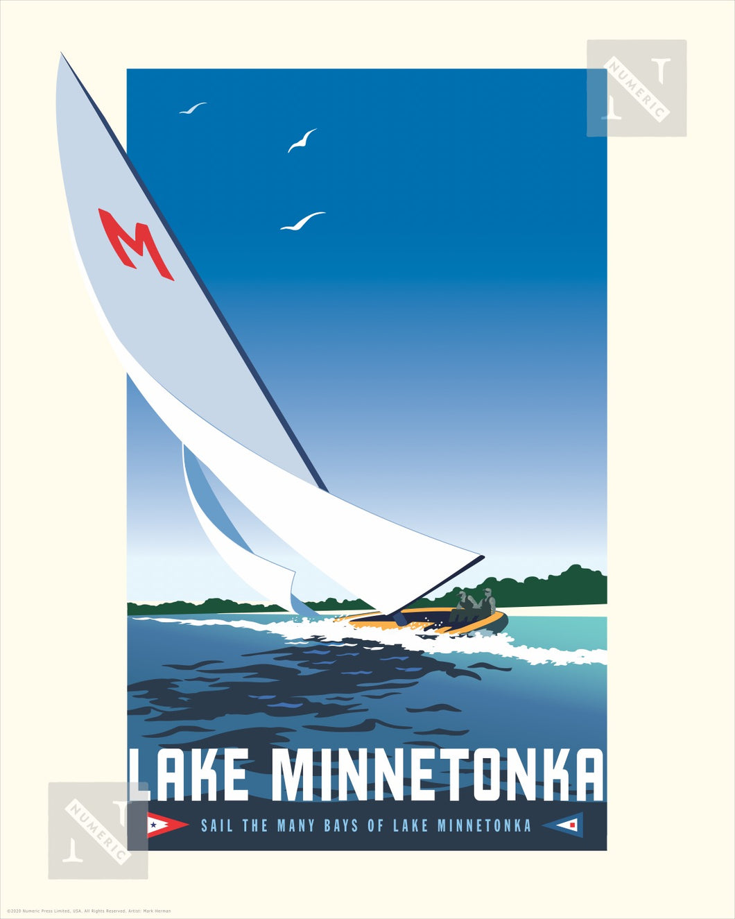 Lake Minnetonka Yacht Club - Landmark Series Print
