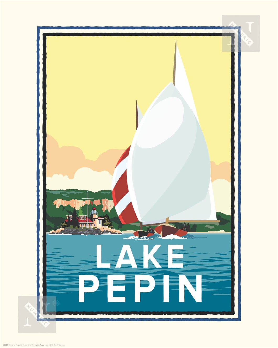 Lake Pepin - Landmark Series Print