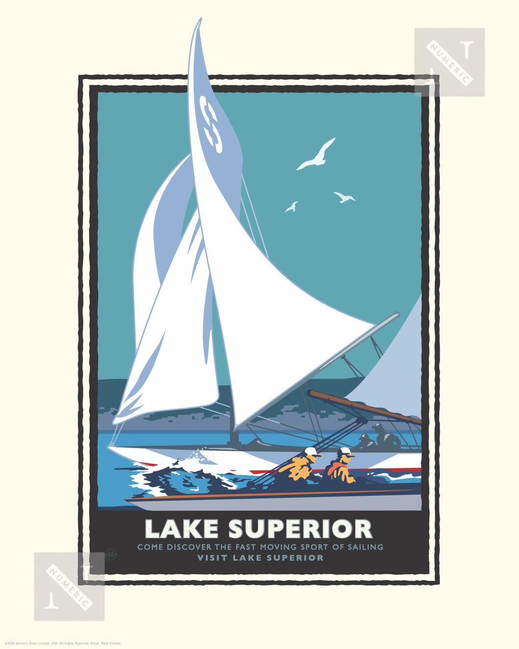 Lake Superior Sail - Landmark Series Print