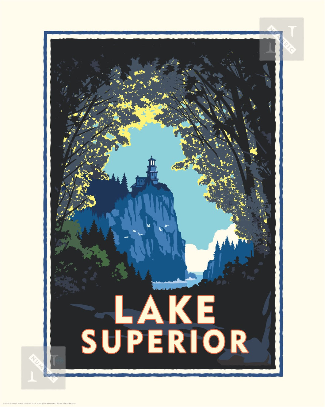 Lake Superior Woods - Landmark Series Print