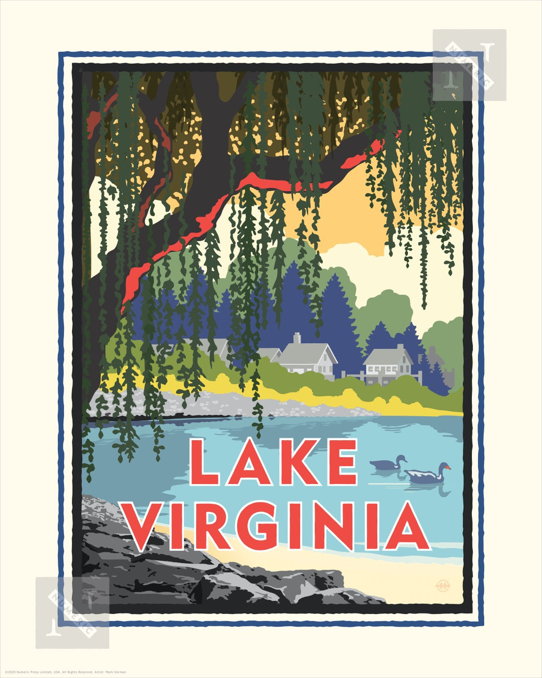 Lake Virginia - Landmark Series Print