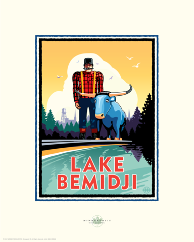 Lake Bemidji - Landmark Series Card