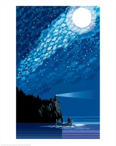 Lake Superior Starry Night - Landmark Series Print