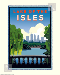 Lake of the Isles City View - Landmark Series Print