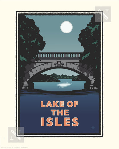 Lake of the Isles Night - Landmark Series Print