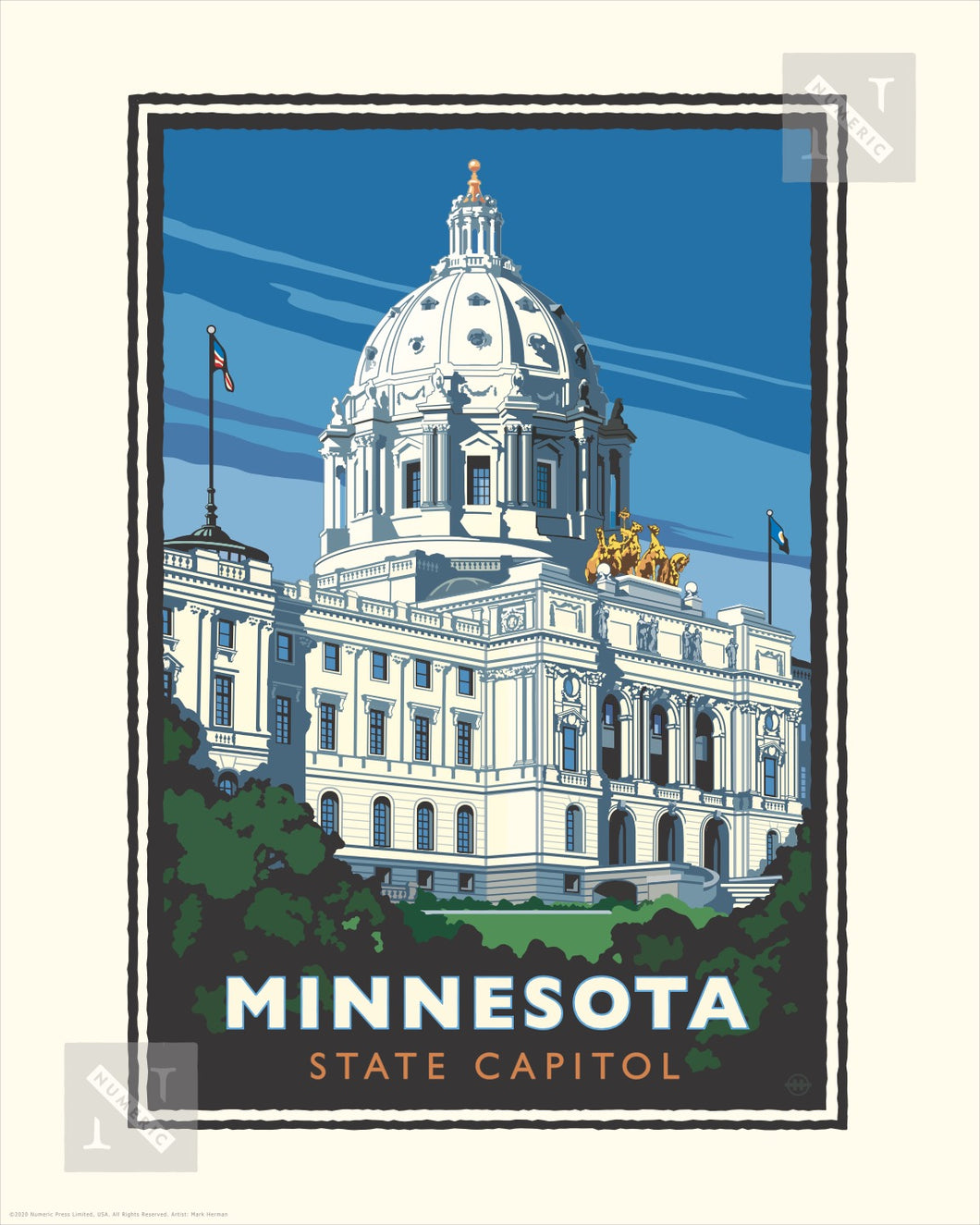 Minnesota State Capitol - Landmark Series Print