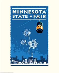 Minnesota State Fair Blue - Landmark Series Print