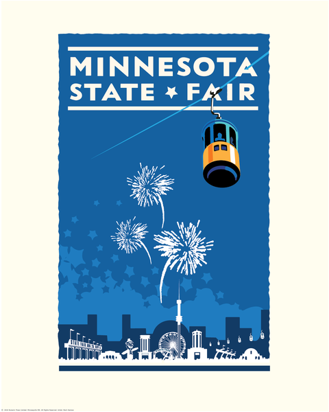 Minnesota State Fair Blue - Landmark Series Print