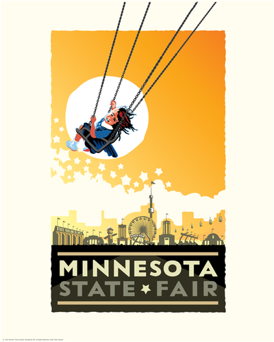 Minnesota State Fair Yellow - Landmark Series Print