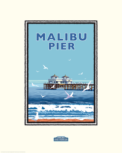 Malibu Pier Day - Landmark Series California Print
