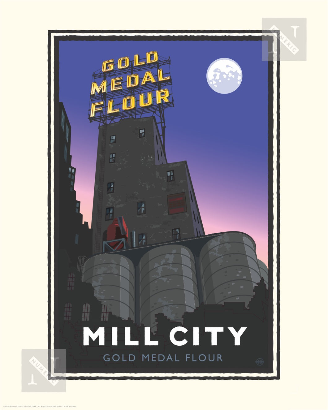 Mill City Night - Landmark Series Print