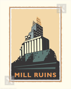 Mill City Ruins - Landmark Series Print