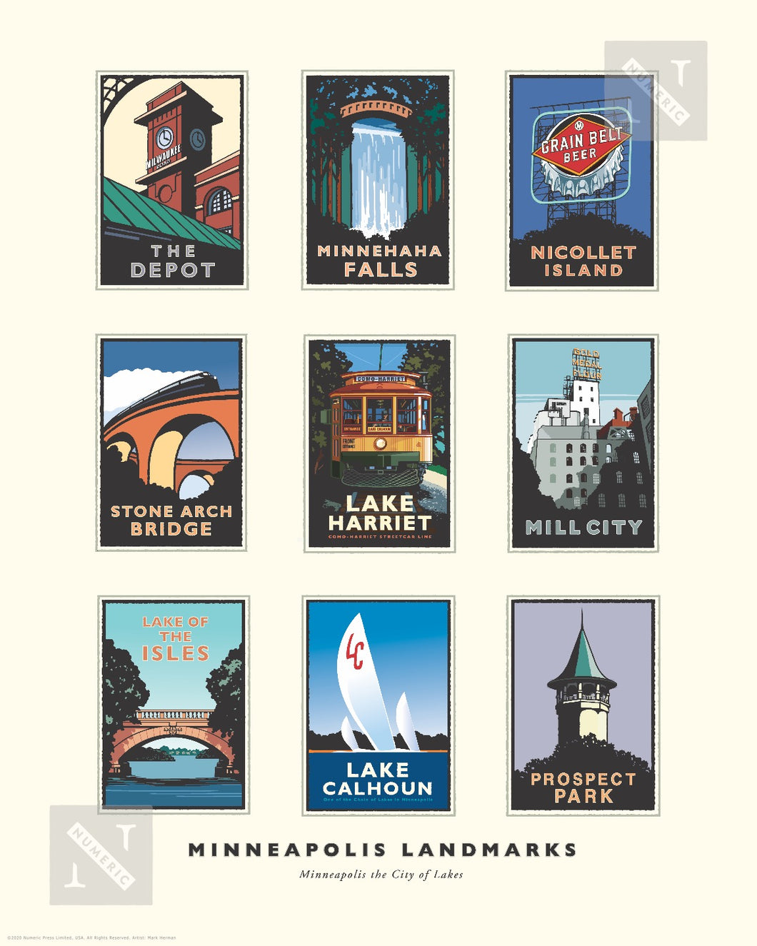 Minneapolis Landmarks Collection - Print