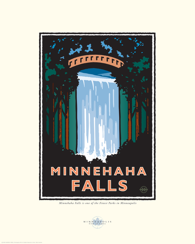 Minnehaha Falls - Landmark Series Card