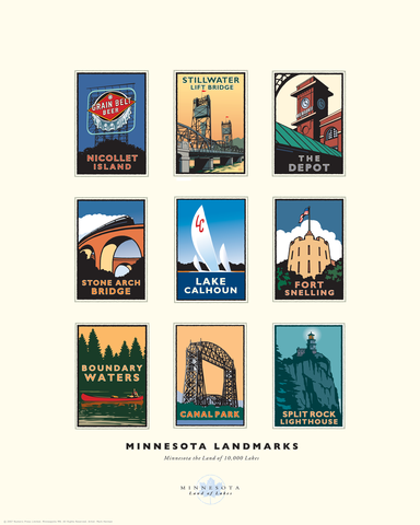Minnesota Landmarks Collection - Print