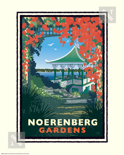 Lake Minnetonka Noerenberg Gardens - Landmark Series Print