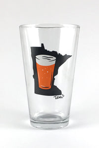 MN Beer Pint Glass