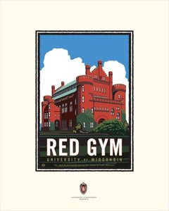 UW-Madison Badgers "Red Gym" - Landmark University Series Print