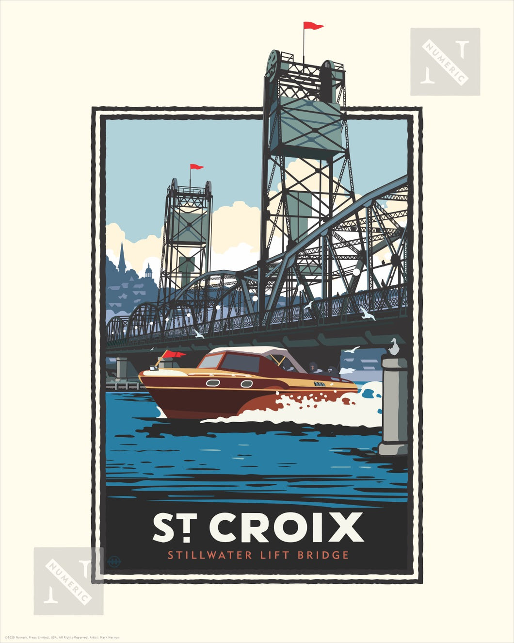St. Croix River Boating - Landmark Series Print