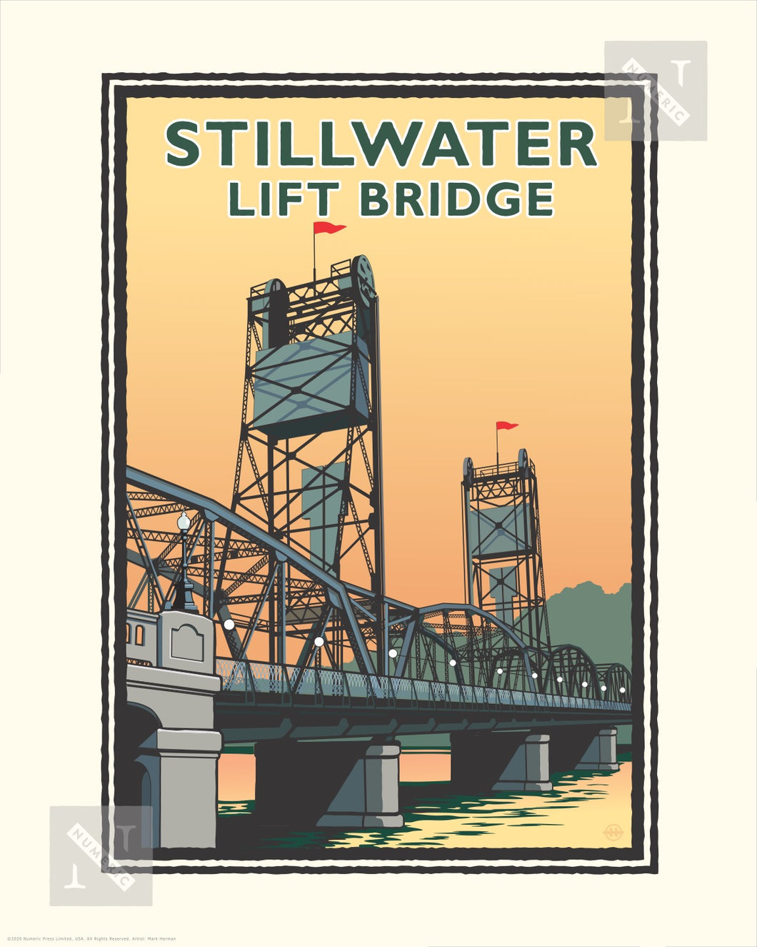 Stillwater Lift Bridge Day - Landmark Series Print