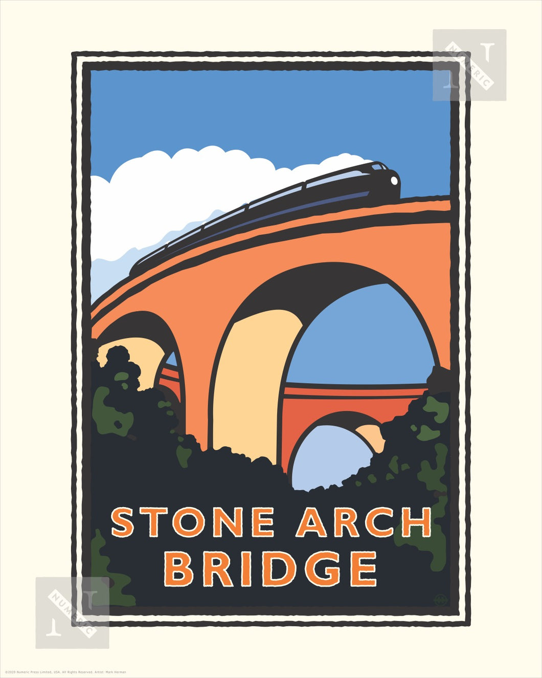 Stone Arch Bridge - Landmark Series Print