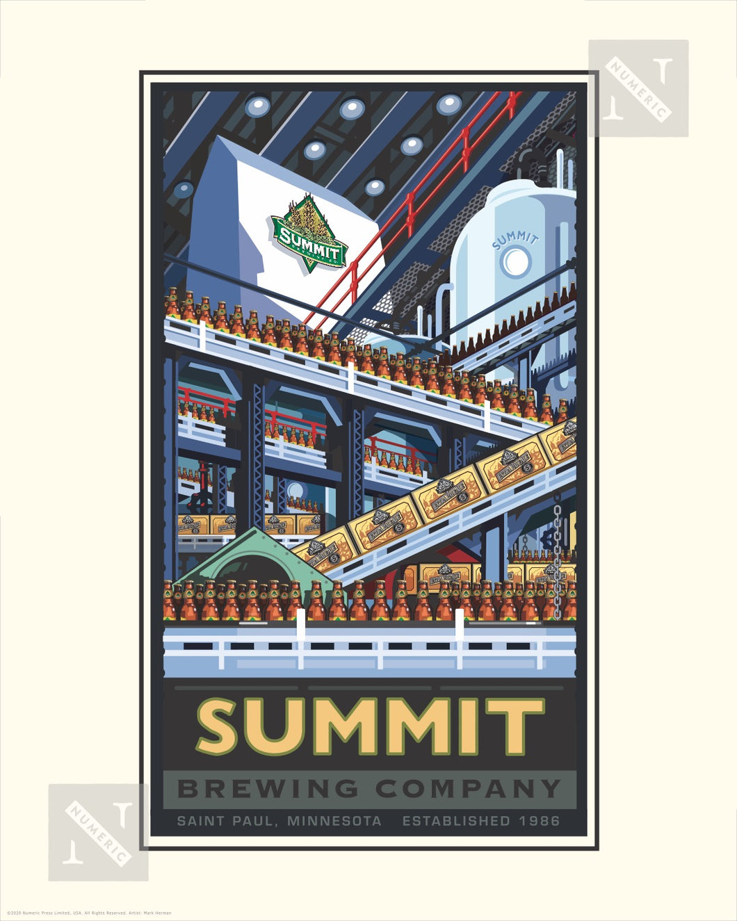 Summit Brewing Company Bottling - Landmark Series Print