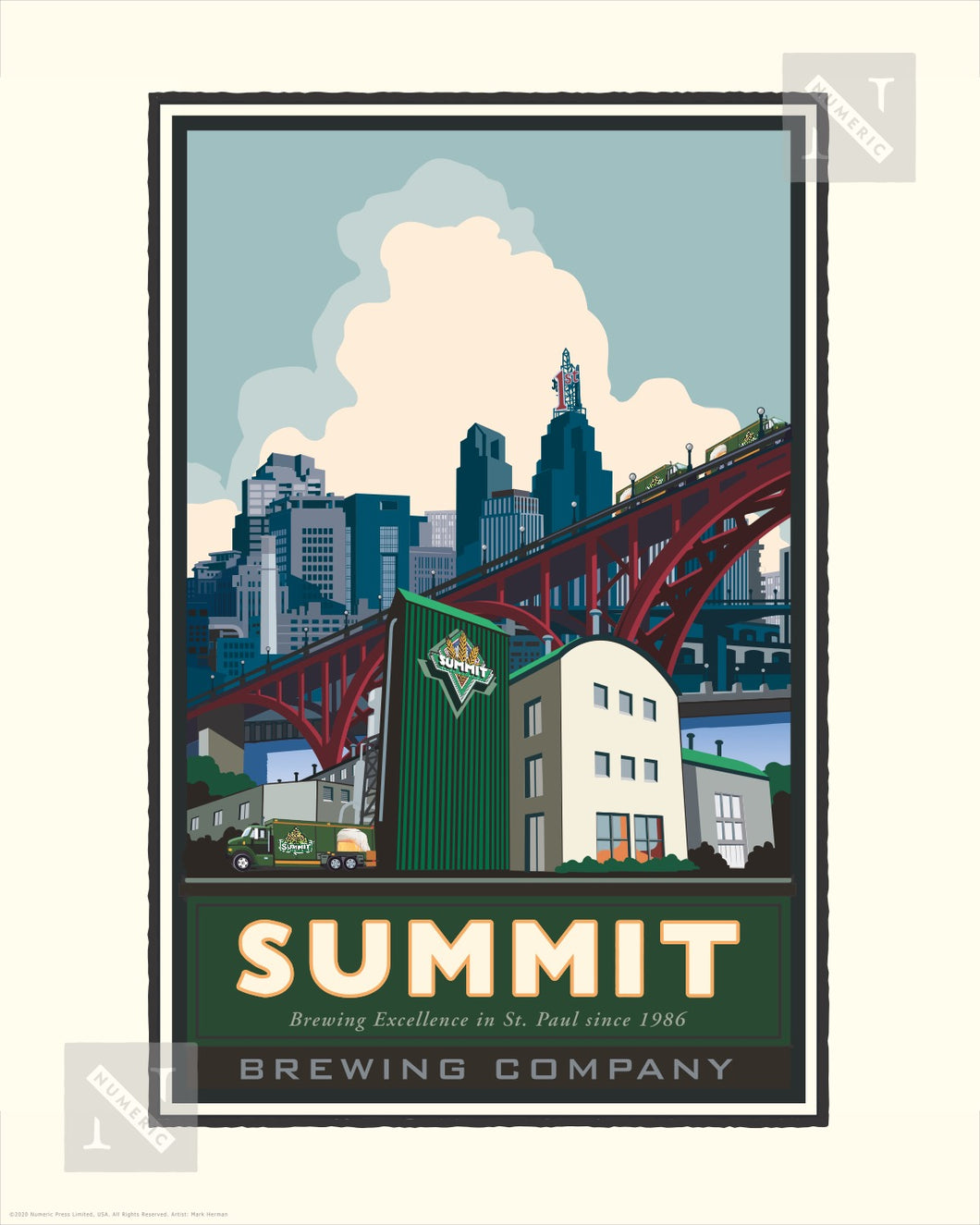 Summit Brewing Company Highbridge - Landmark Series Print