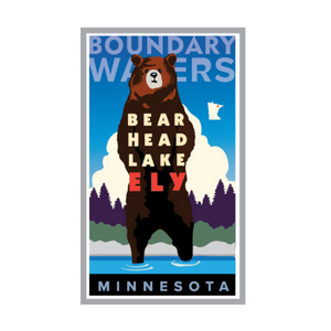 Ely Bear Head Lake Sticker