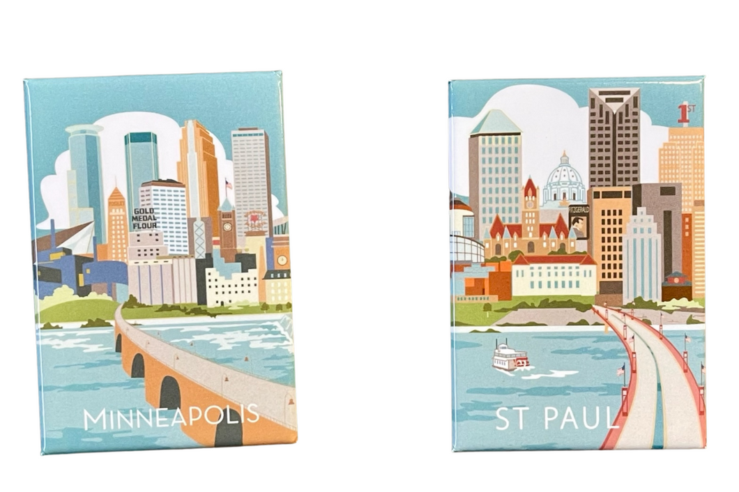 Minneapolis + St. Paul Riverview Magnets