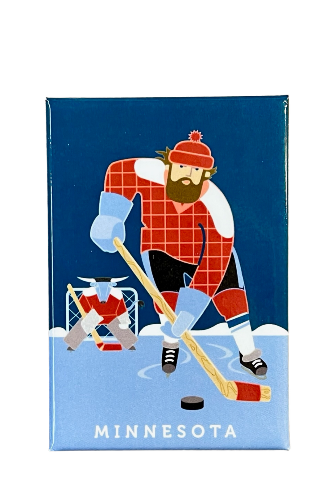 Paul Bunyan Hockey Magnet