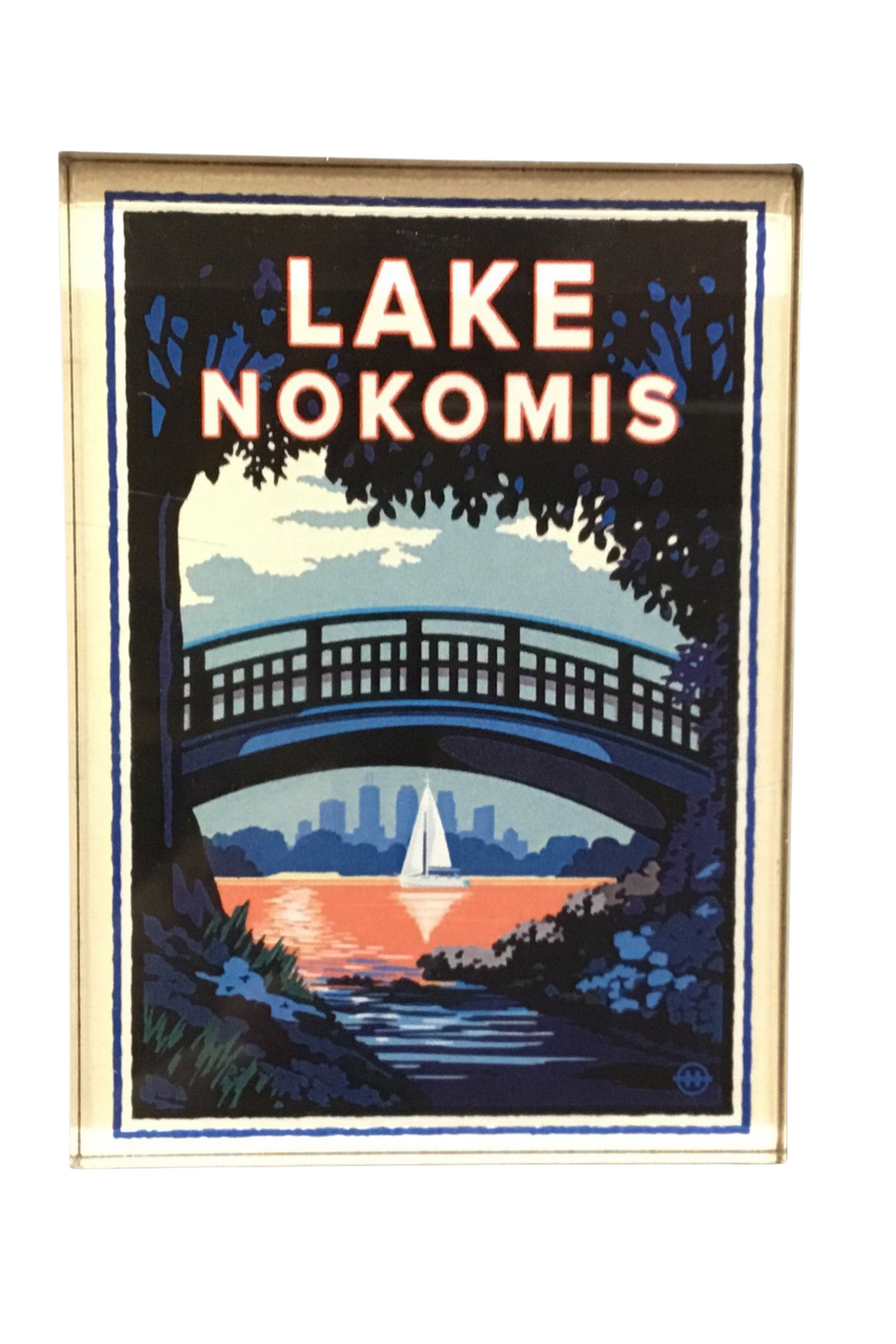 Lake Nokomis Bridge Magnet