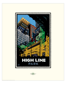 High Line Park - Landmark Series New York Print