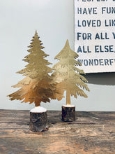 Wood + Faux Leather Tree