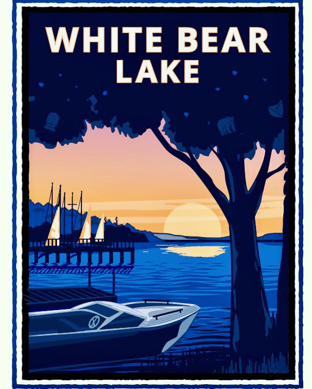 White Bear Lake - Landmark Series Print