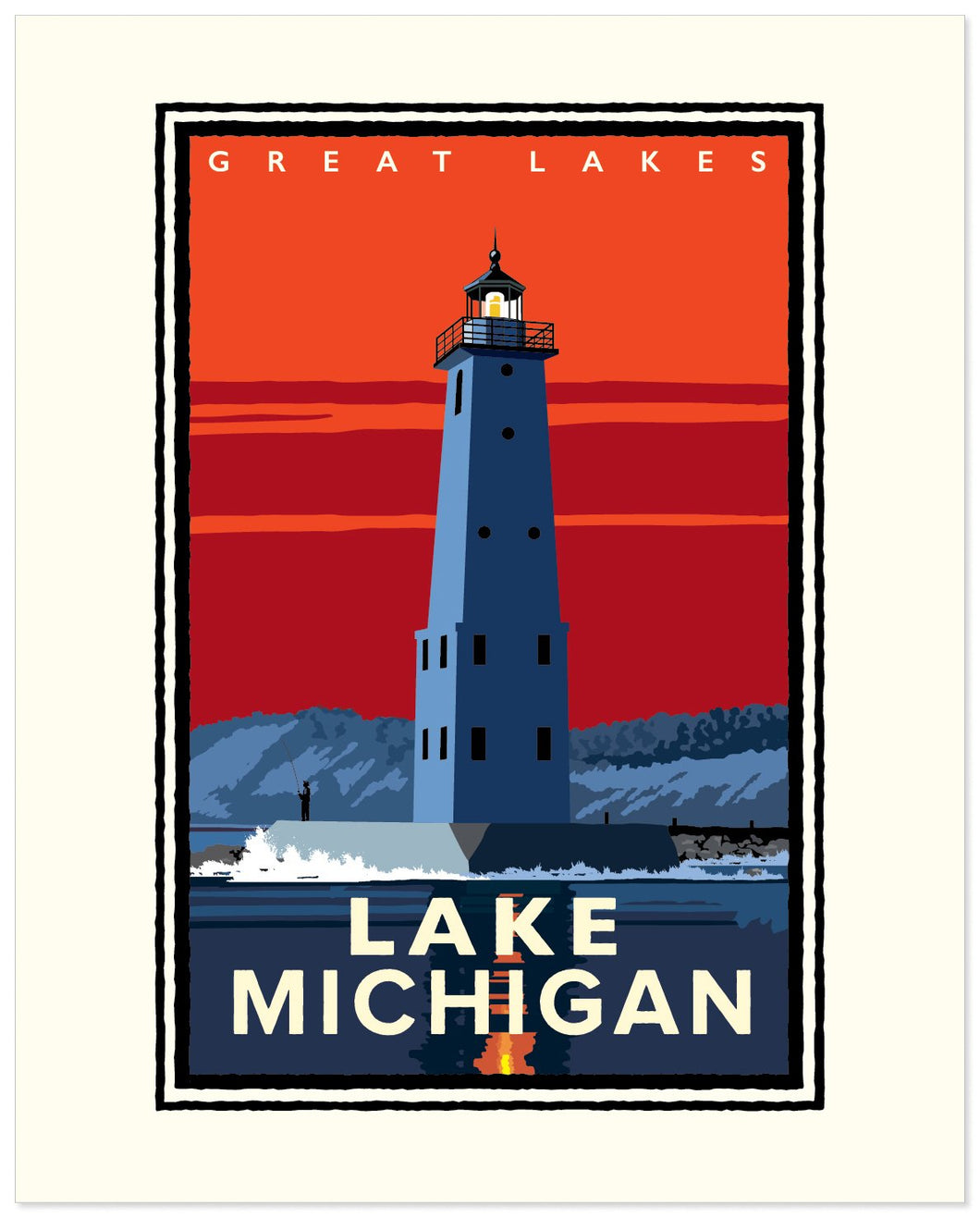 Lake Michigan  - Landmark Series Print