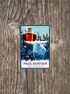 Paul Bunyan Winter - Landmark Series Sticker